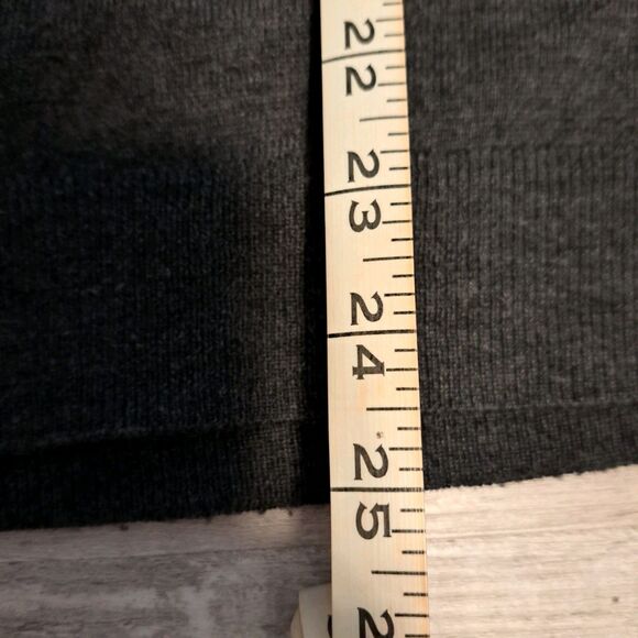 Club Room Merino Wool Blend Sweater Mens Size L Gray Long Sleeve V Neck Pullover - Picture 5 of 8